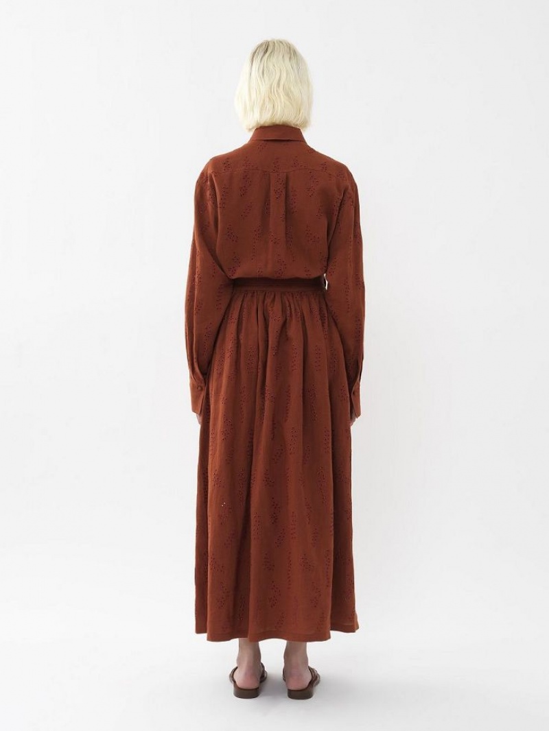 Falda Chloe X Eres Paloma Long Wrap Rojos | CHE-SR14082