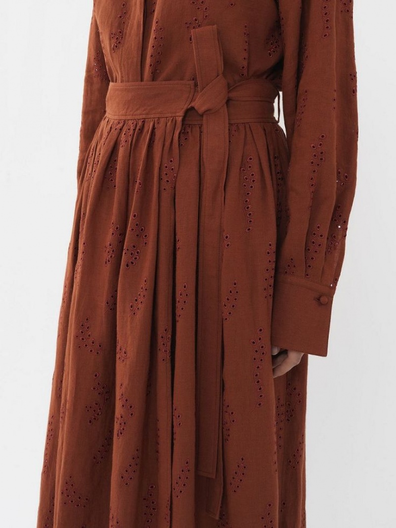 Falda Chloe X Eres Paloma Long Wrap Rojos | CHE-SR14082