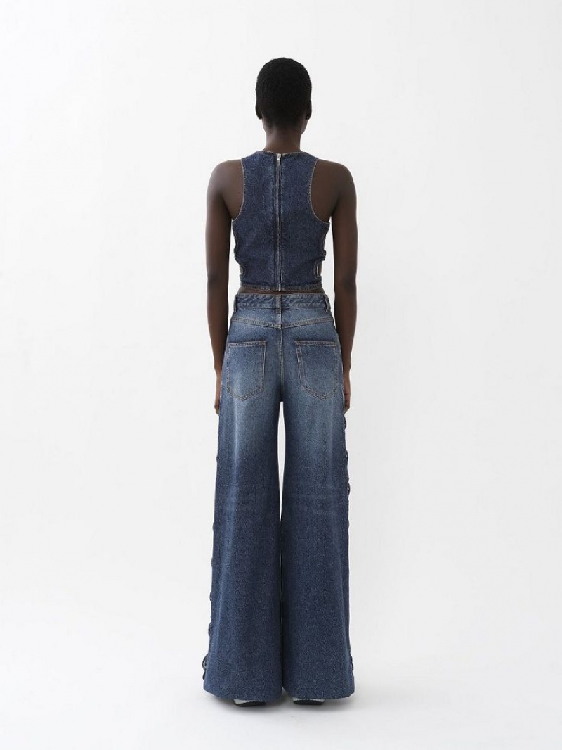 Jeans Chloe Anchos Rave Azules | CHE-SR13983