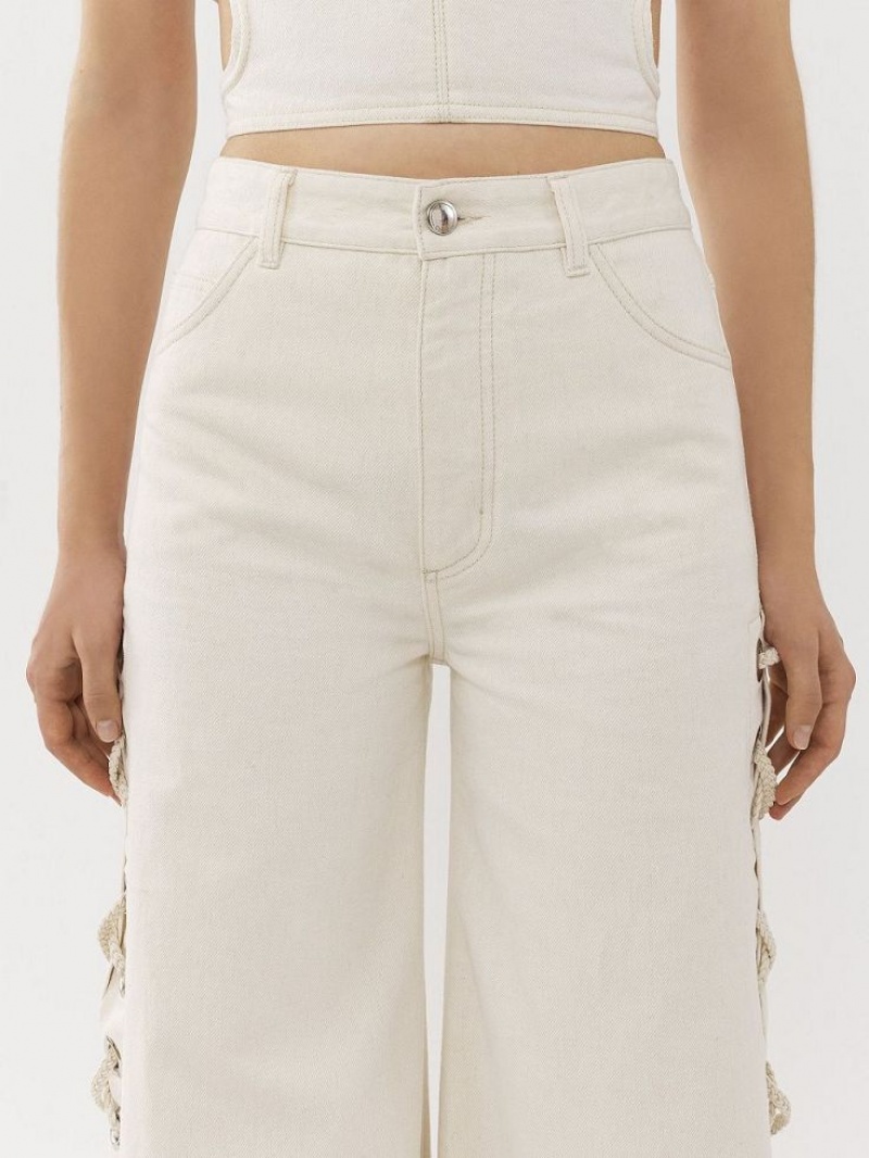 Jeans Chloe Anchos Rave Blancos | CHE-SR13982