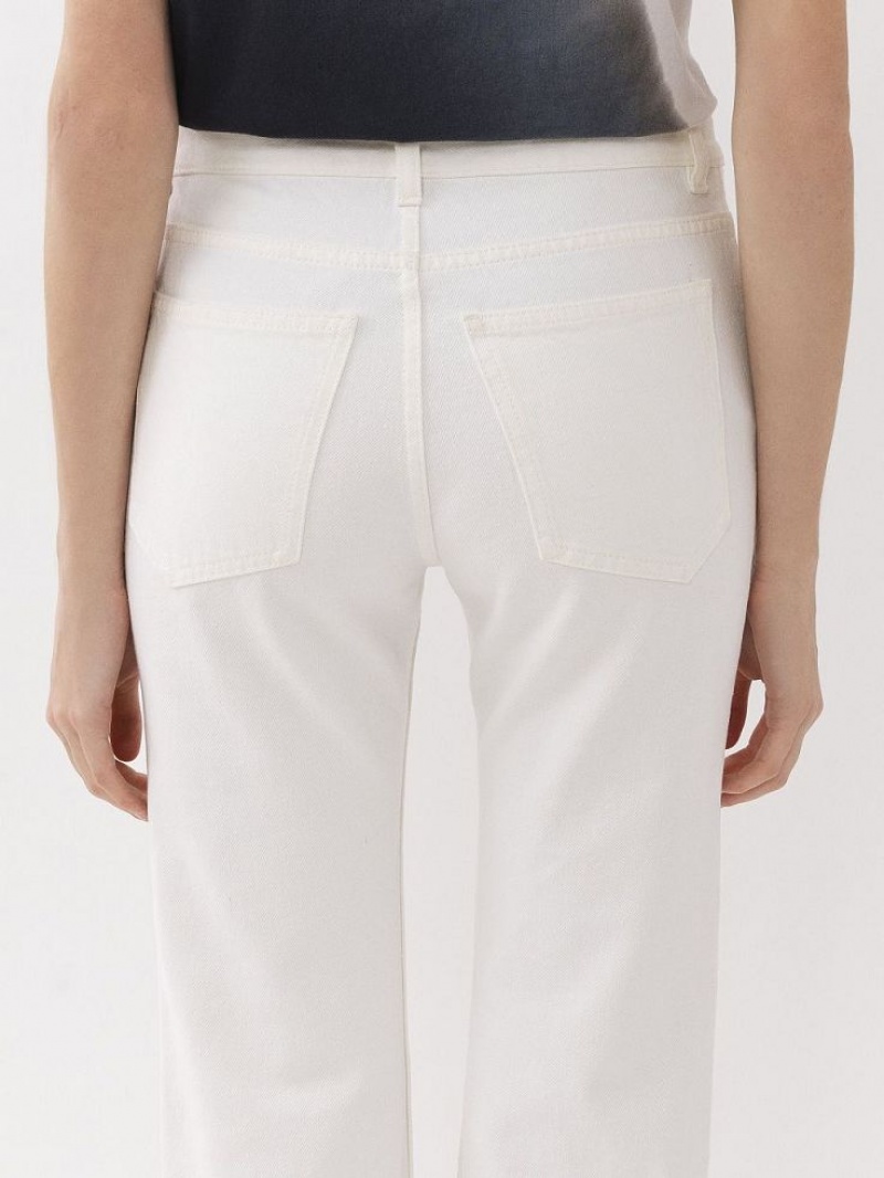 Jeans Chloe Fuego Cropped Bootcut Blancos | CHE-SR13997