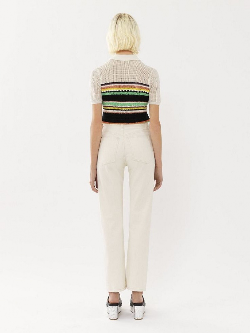 Jeans Chloe Semeru Directo-leg Blancos | CHE-SR13996