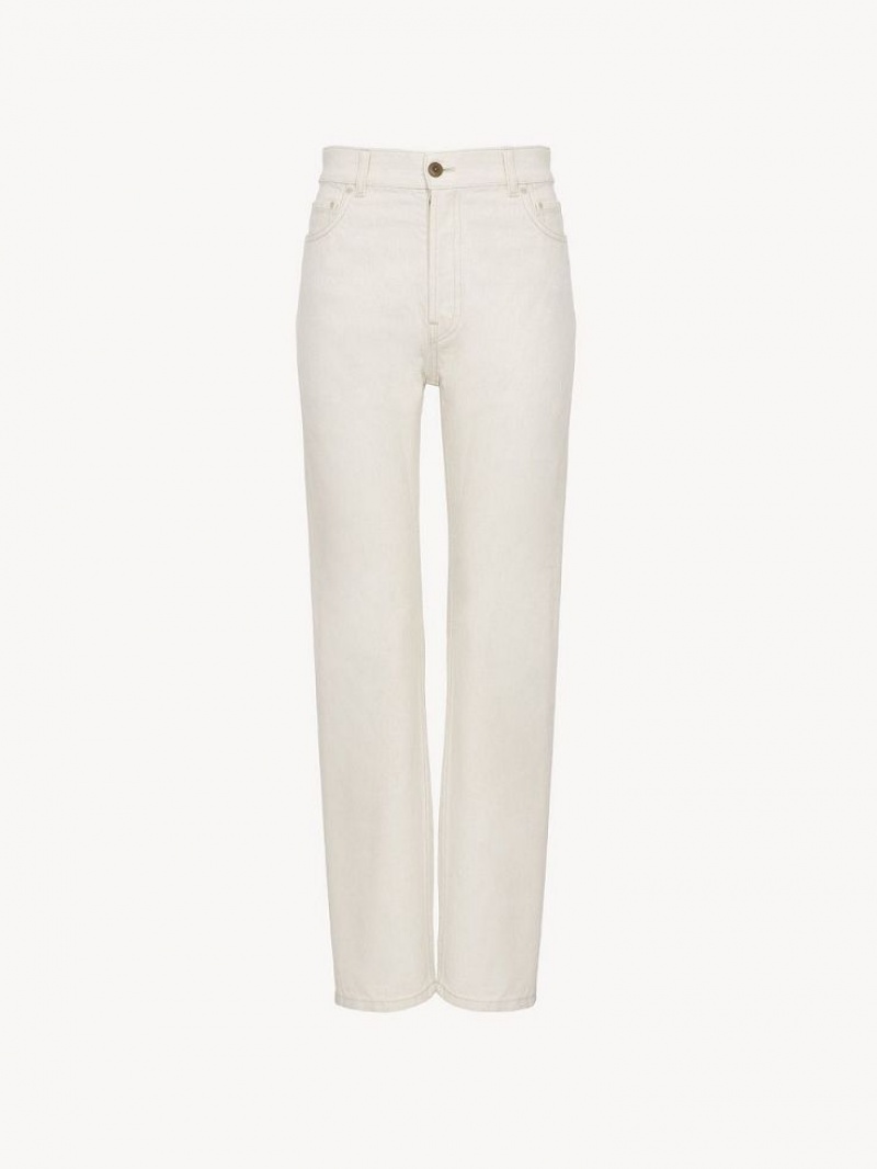 Jeans Chloe Semeru Directo-leg Blancos | CHE-SR13996