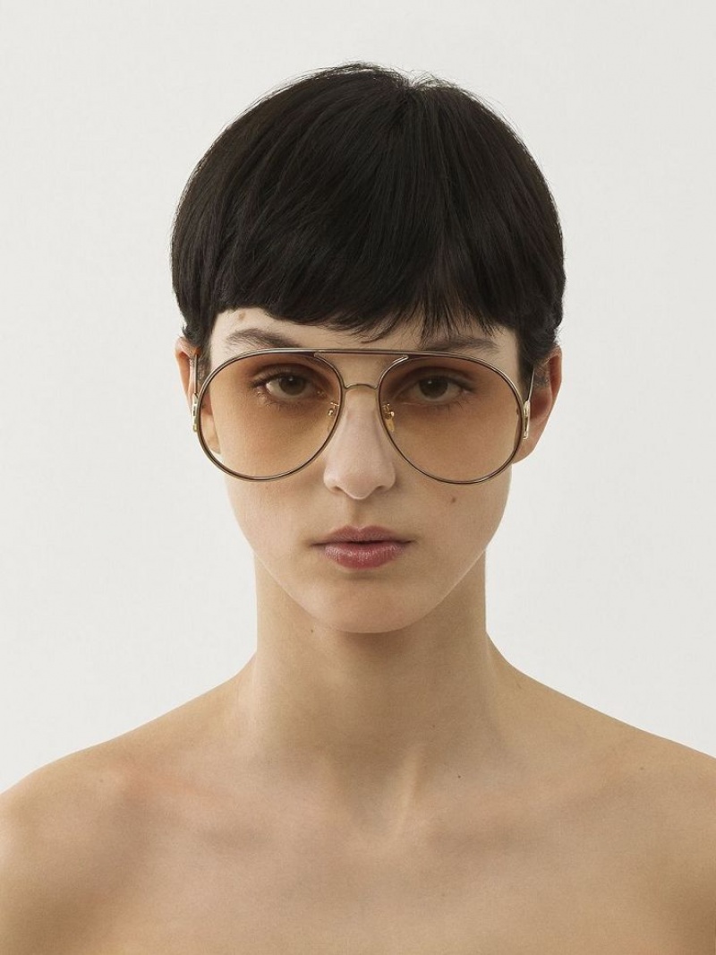 Lentes de Sol Chloe Austine Dorados Rosas | CHE-SR14524