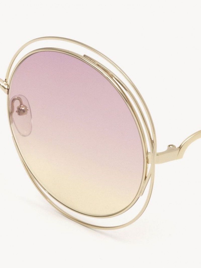 Lentes de Sol Chloe Carlina Vino Amarillos | CHE-SR14540