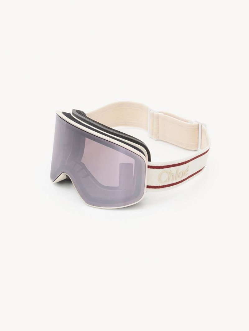 Lentes de Sol Chloe Cassidy Ski Goggle Blancos | CHE-SR14533