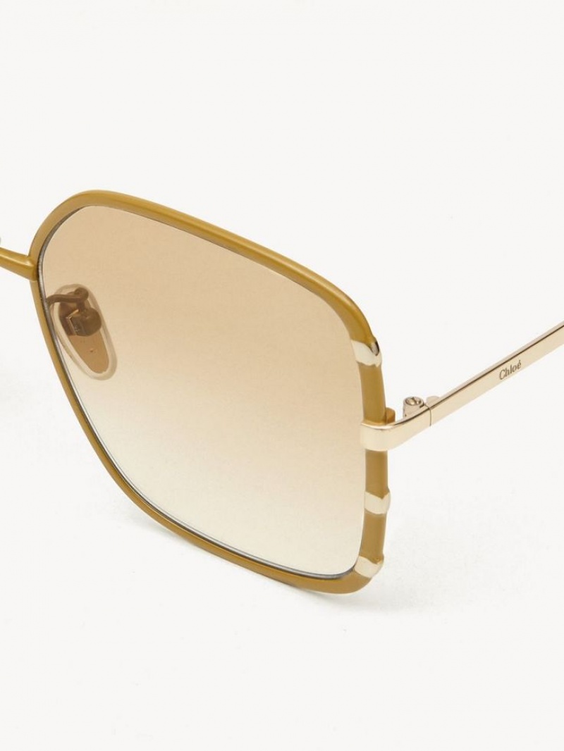 Lentes de Sol Chloe Celeste Dorados | CHE-SR14527