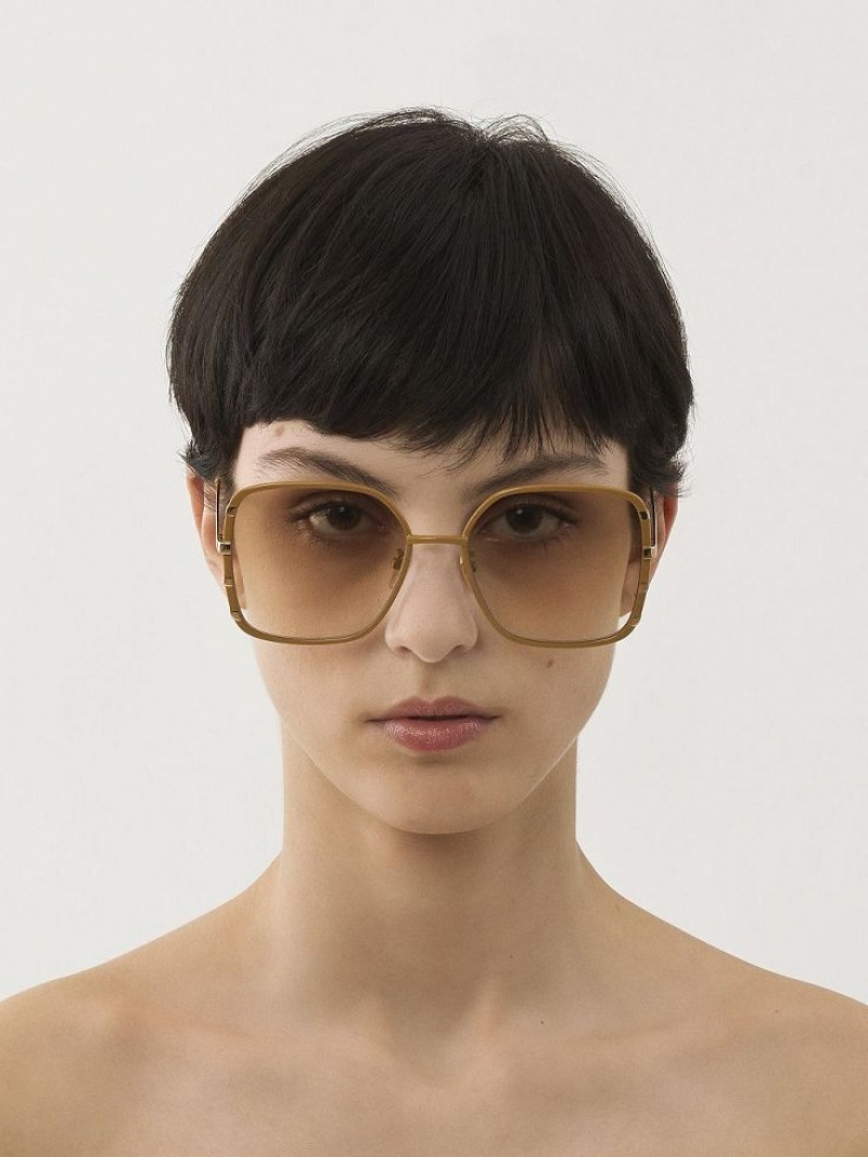 Lentes de Sol Chloe Celeste Dorados | CHE-SR14527