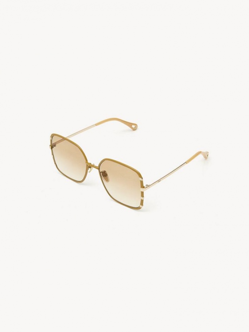Lentes de Sol Chloe Celeste Dorados | CHE-SR14527