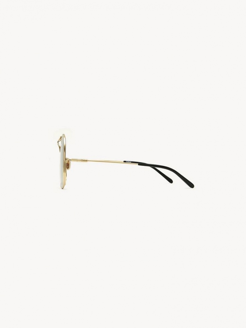 Lentes de Sol Chloe Elys Dorados Grises | CHE-SR14512
