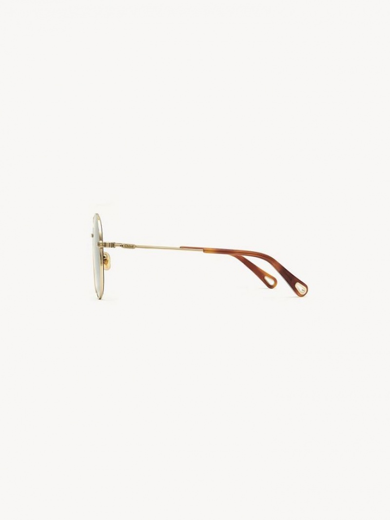 Lentes de Sol Chloe Faith Dorados Grises | CHE-SR14510