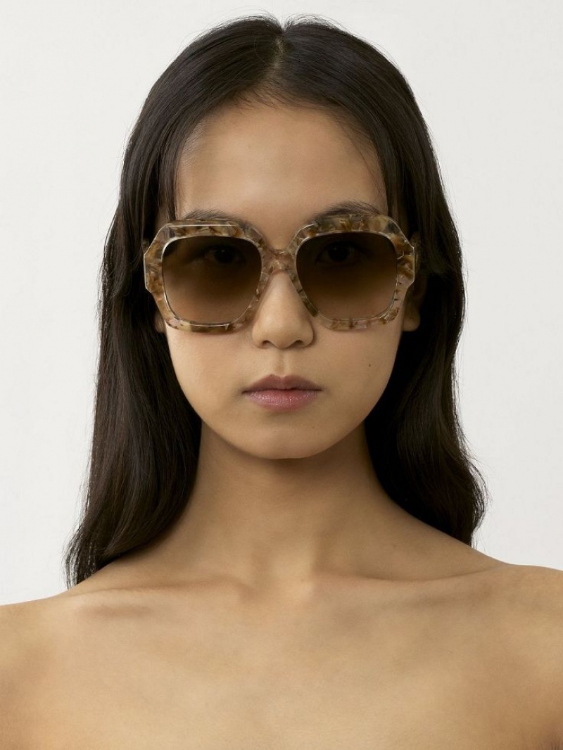 Lentes de Sol Chloe Gayia Marrom | CHE-SR14575