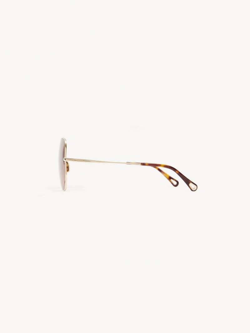 Lentes de Sol Chloe Joni Marrom Beige | CHE-SR14541