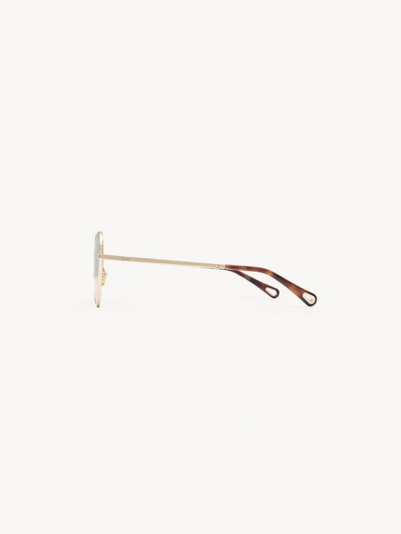 Lentes de Sol Chloe Milane Verdes Rosas | CHE-SR14549