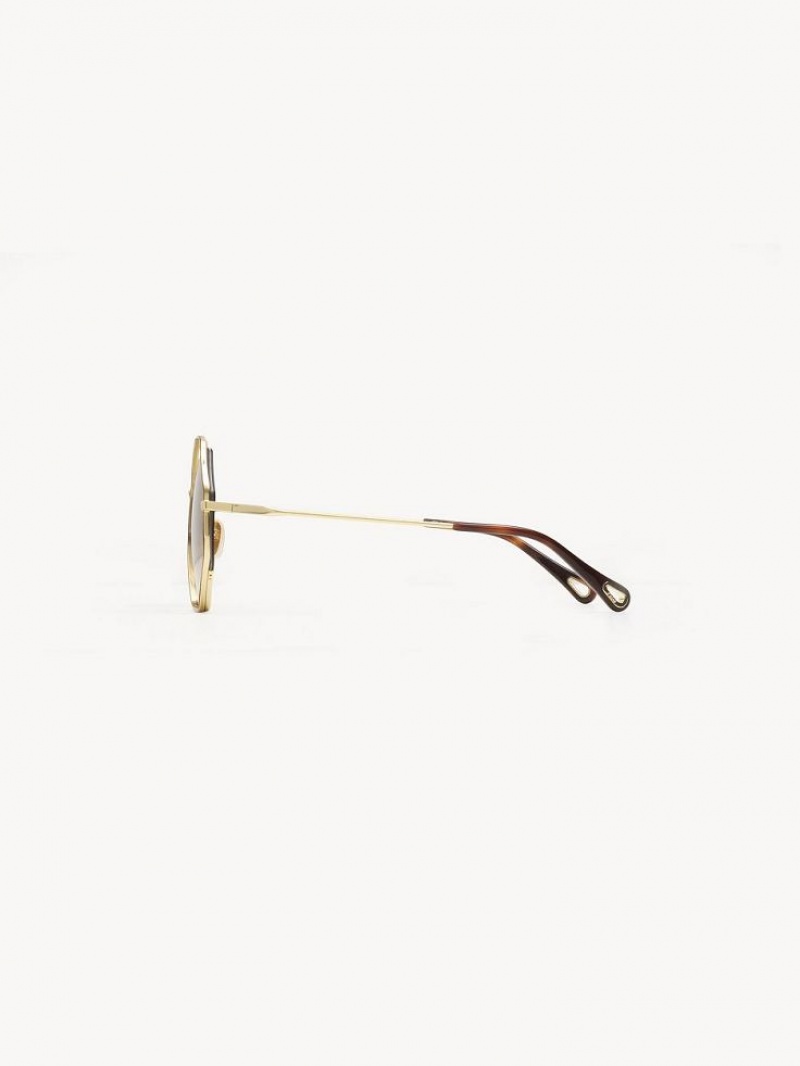 Lentes de Sol Chloe Poppy Petite Marrom | CHE-SR14545