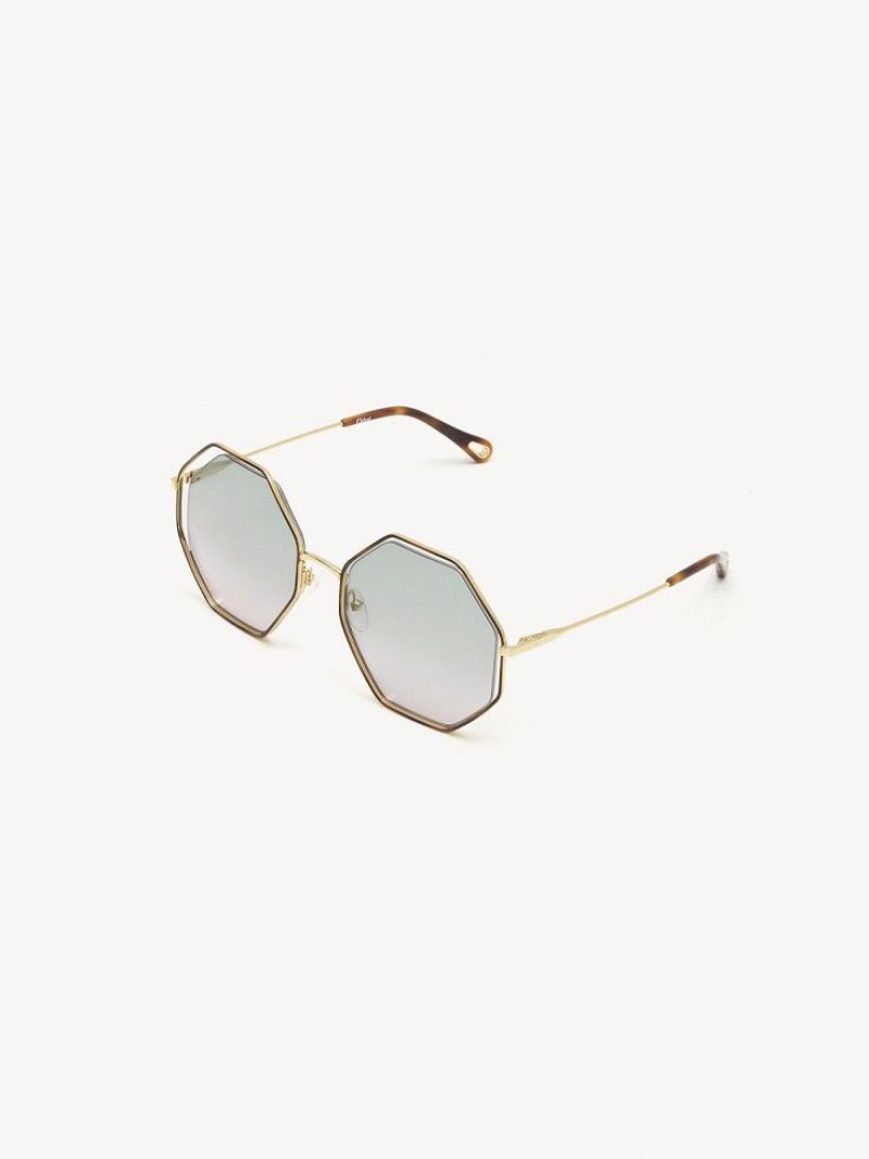 Lentes de Sol Chloe Poppy Verdes Rosas | CHE-SR14534