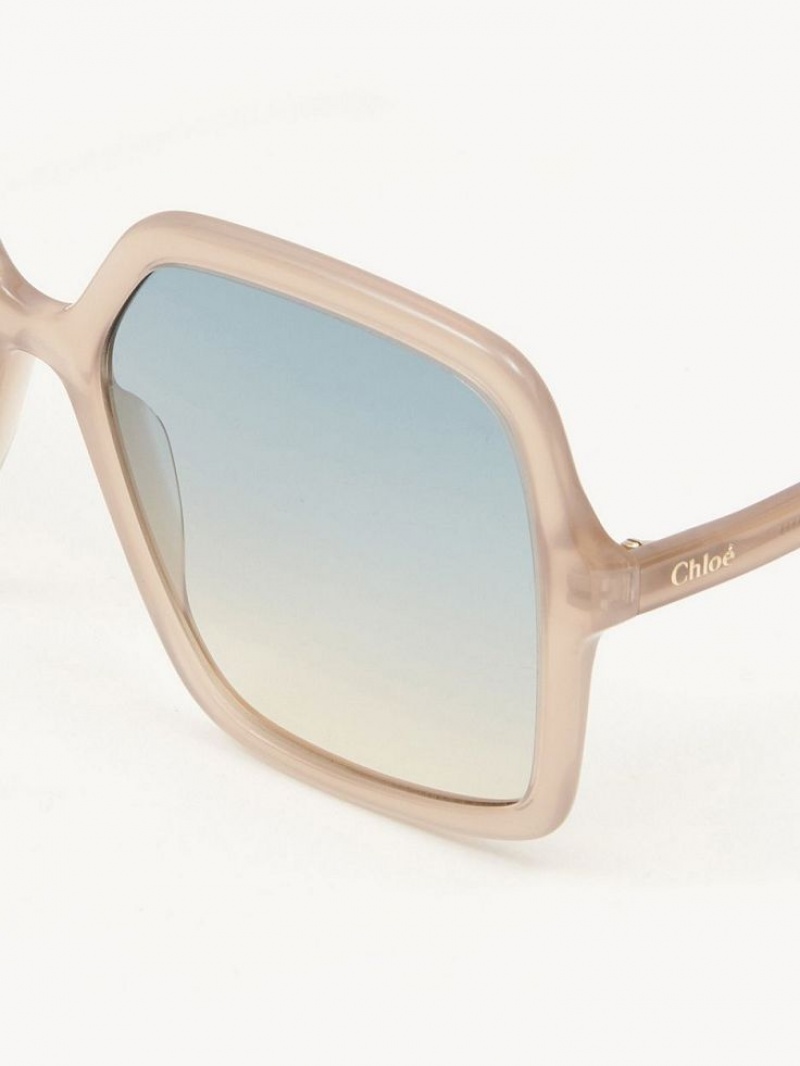 Lentes de Sol Chloe Zelie Marrom Beige | CHE-SR14551