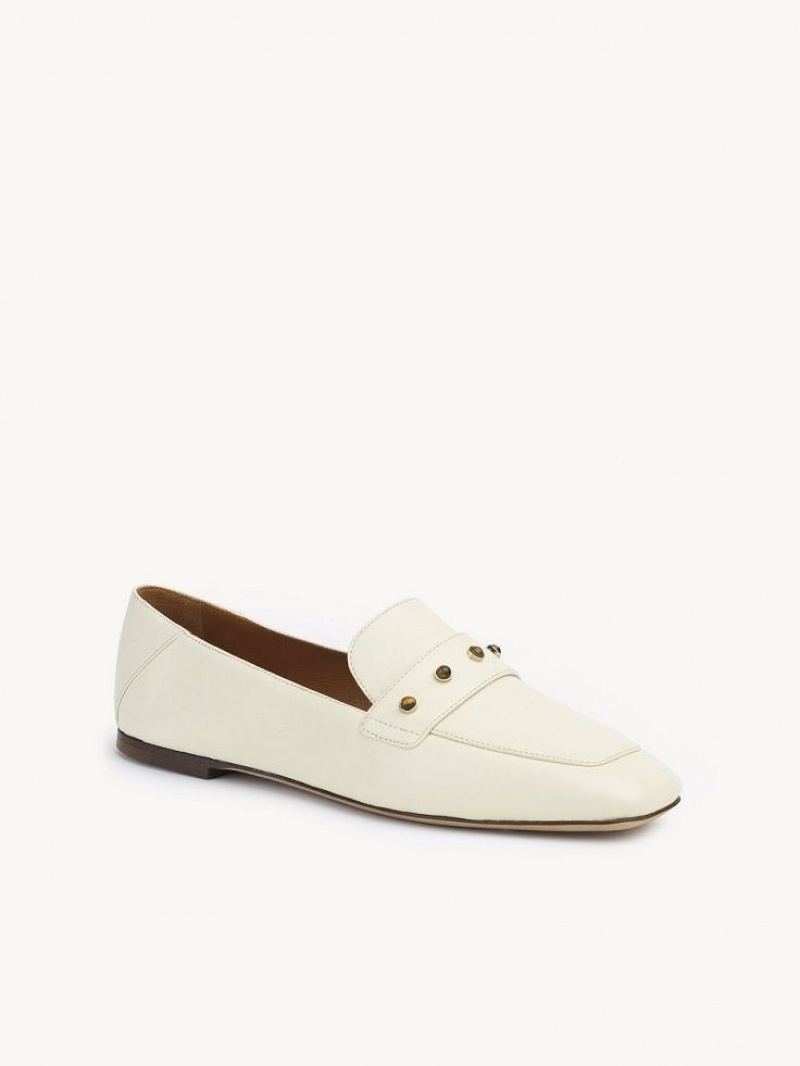 Loafer Chloe Aurna Low-heel Blancos | CHE-SR14247