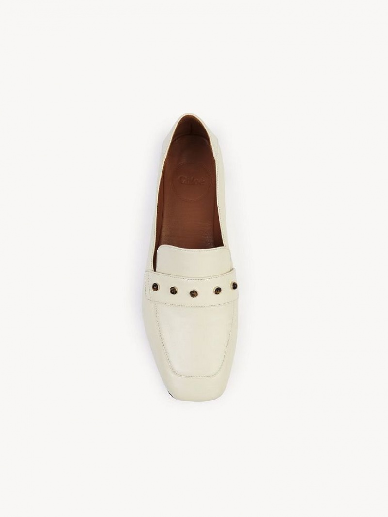 Loafer Chloe Aurna Low-heel Blancos | CHE-SR14247