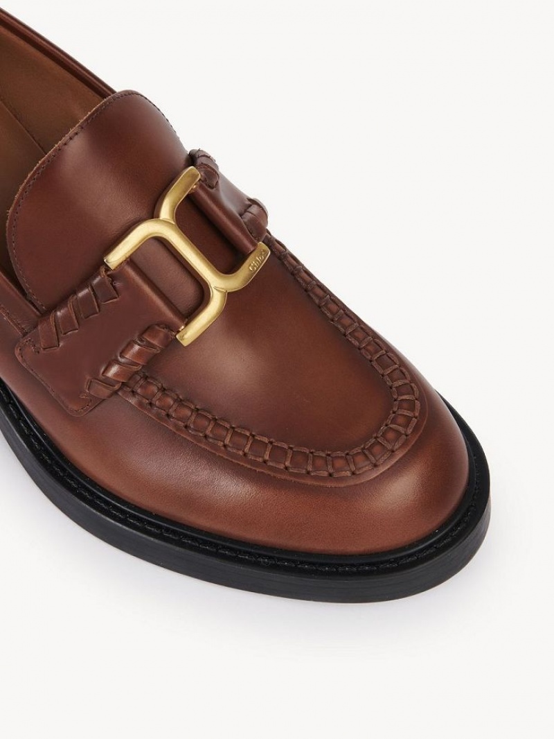 Loafer Chloe Marcie Tacón Marrom | CHE-SR14243