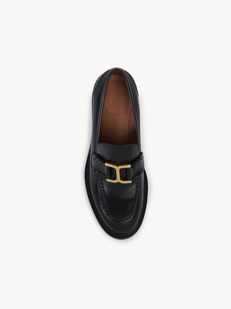 Loafer Chloe Marcie Tacón Negros | CHE-SR14244