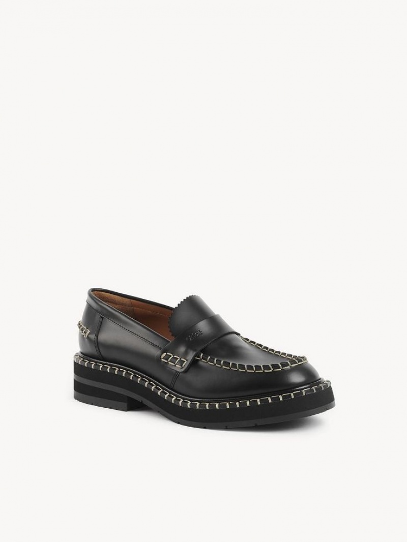 Loafer Chloe Noua Planos Negros | CHE-SR14248