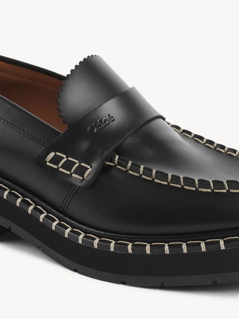 Loafer Chloe Noua Planos Negros | CHE-SR14248