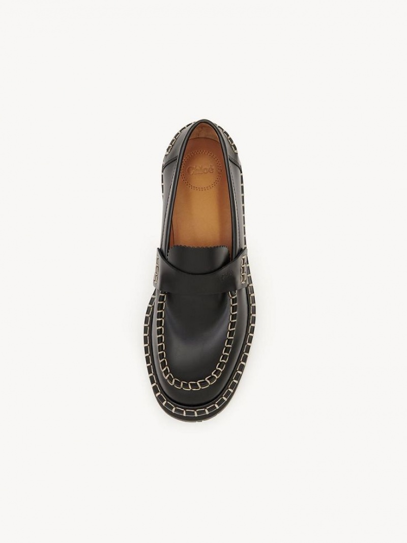 Loafer Chloe Noua Planos Negros | CHE-SR14248