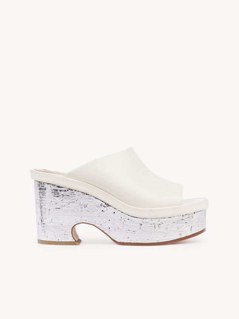 Mule Chloe Oli Plataforma Blancos | CHE-SR14155