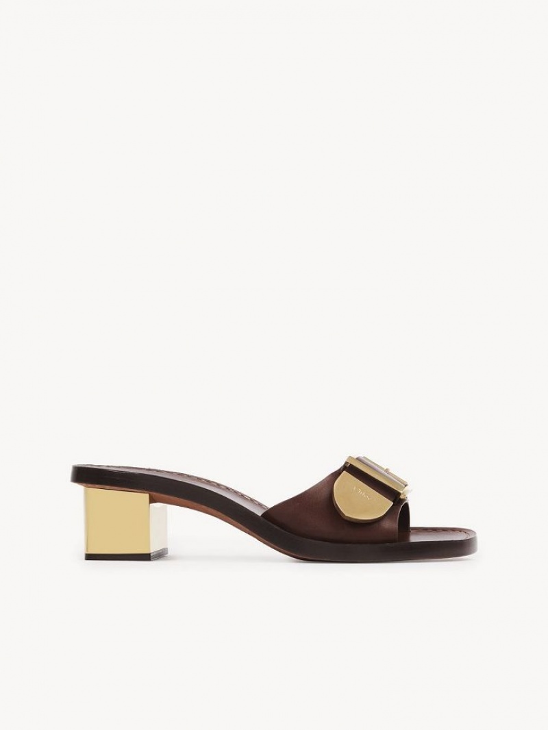 Mule Chloe Rebecca High-heel Marrom | CHE-SR14138