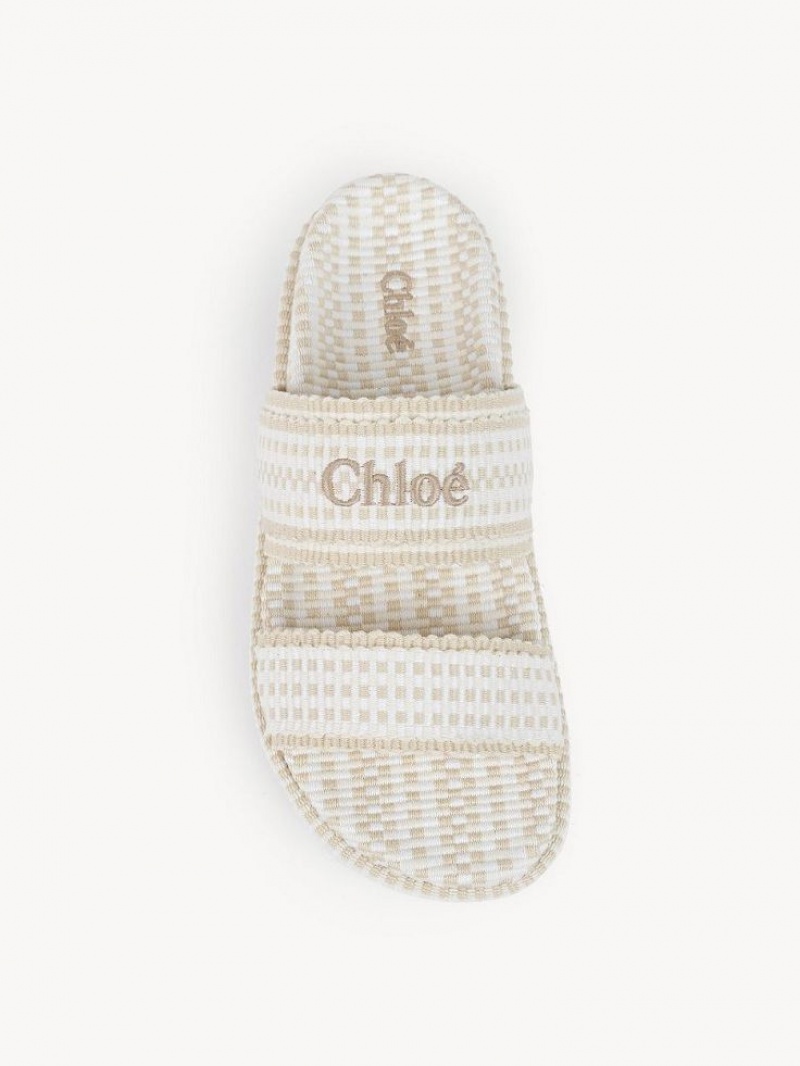 Mule Chloe Rori Planos Blancos | CHE-SR14136