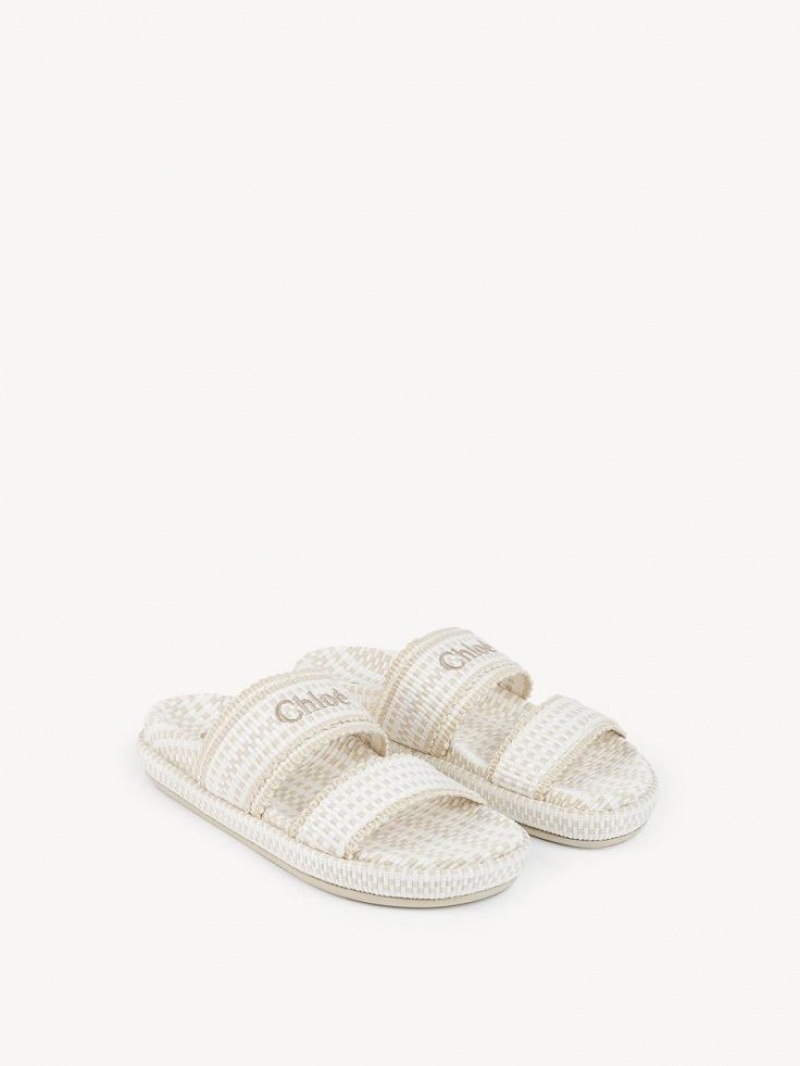 Mule Chloe Rori Planos Blancos | CHE-SR14136