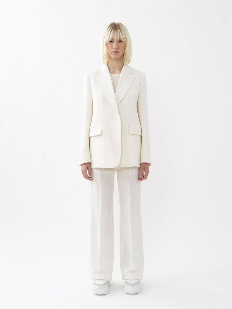 Pantalon Chloe Anchos-leg Blancos | CHE-SR13988
