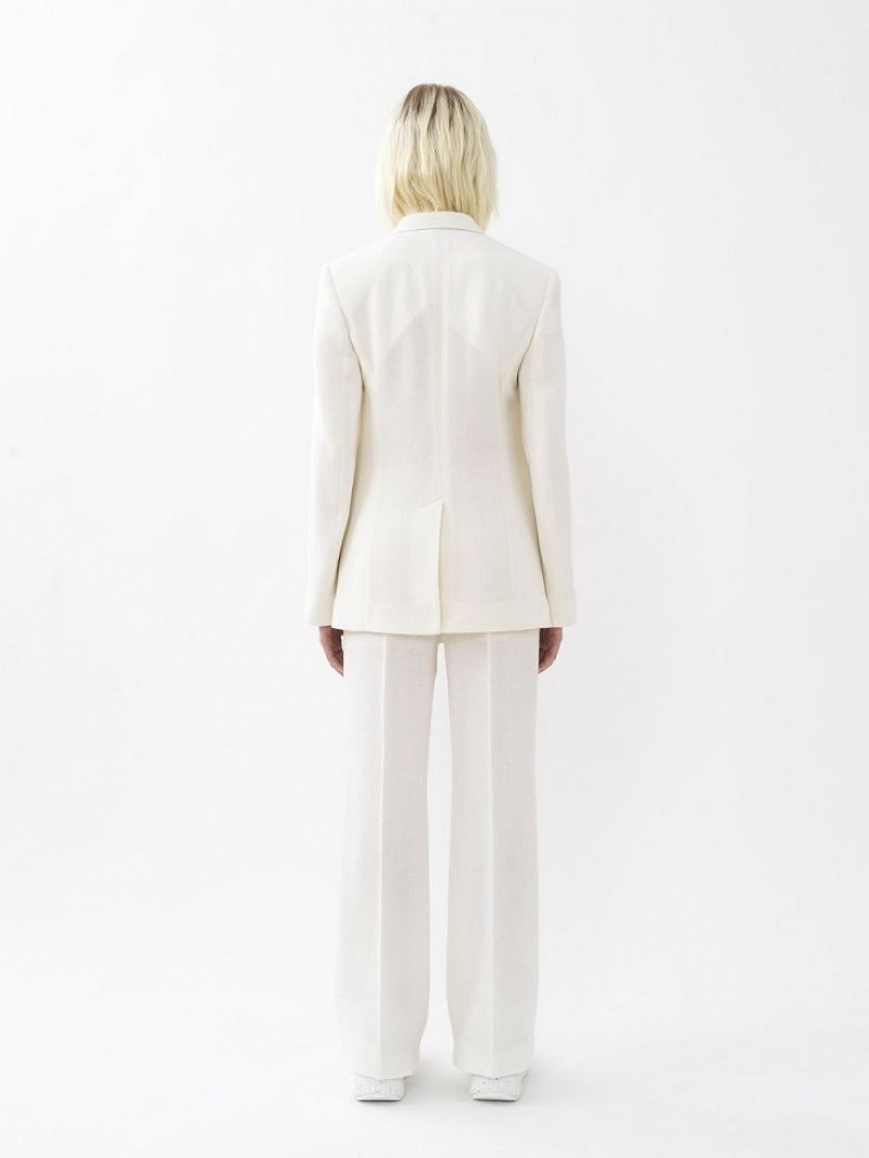 Pantalon Chloe Anchos-leg Blancos | CHE-SR13988