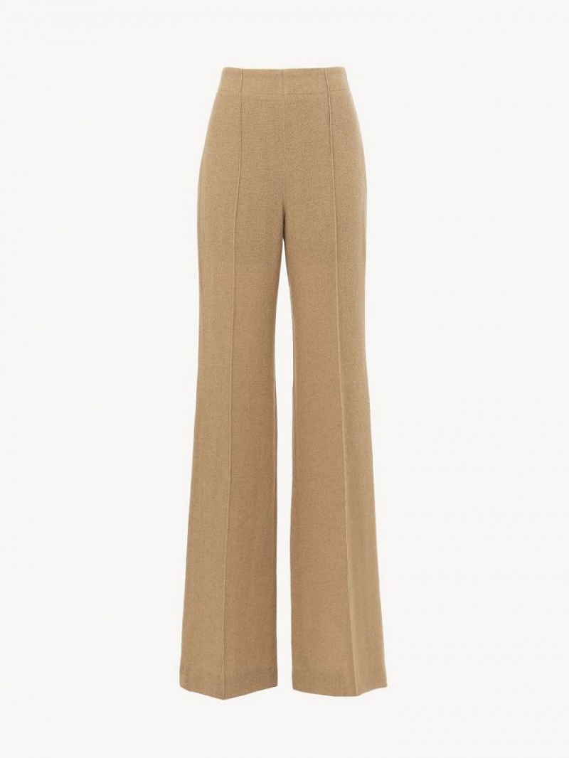 Pantalon Chloe Anchos-leg Marrom | CHE-SR14026