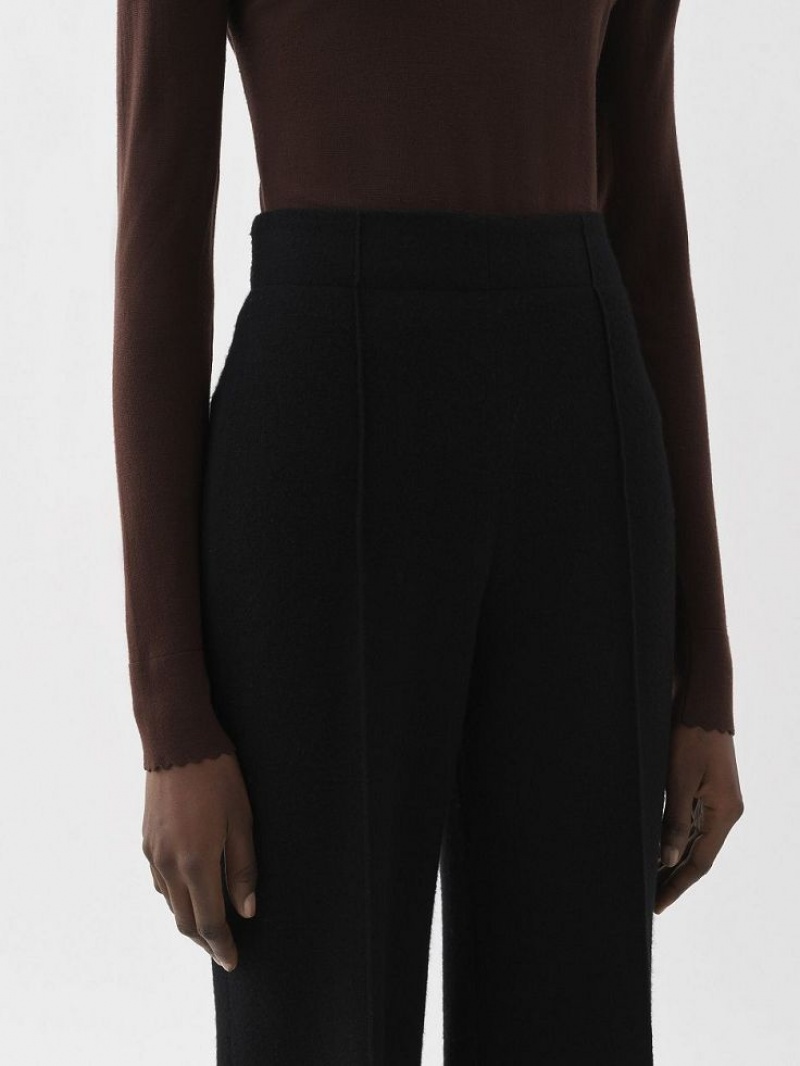 Pantalon Chloe Anchos-leg Negros | CHE-SR13986
