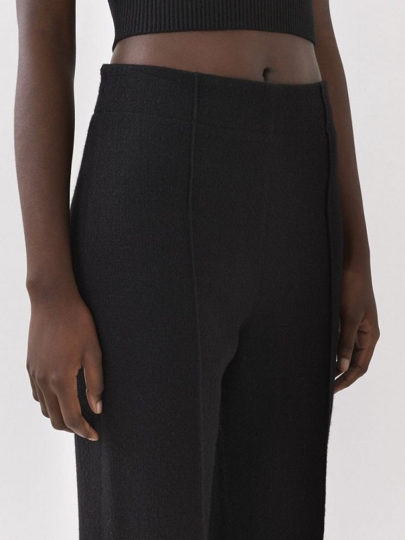 Pantalon Chloe Anchos-leg Negros | CHE-SR13989