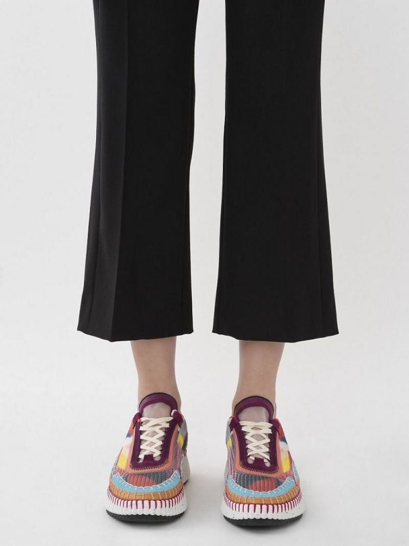 Pantalon Chloe Cropped Sailor Negros | CHE-SR13994