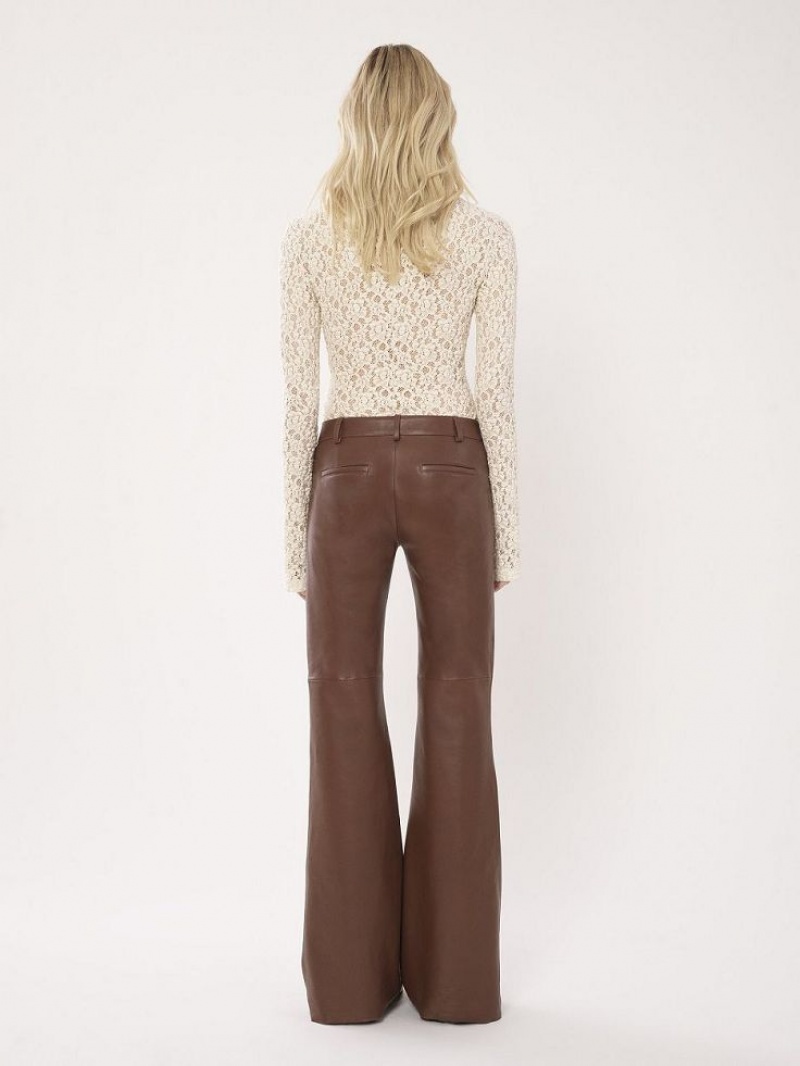 Pantalon Chloe Low-waist Flare Cafes | CHE-SR14021