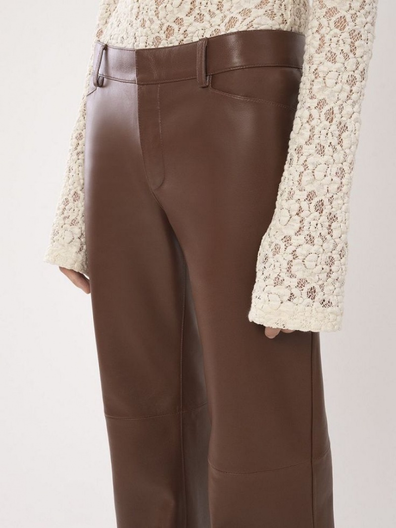 Pantalon Chloe Low-waist Flare Cafes | CHE-SR14021