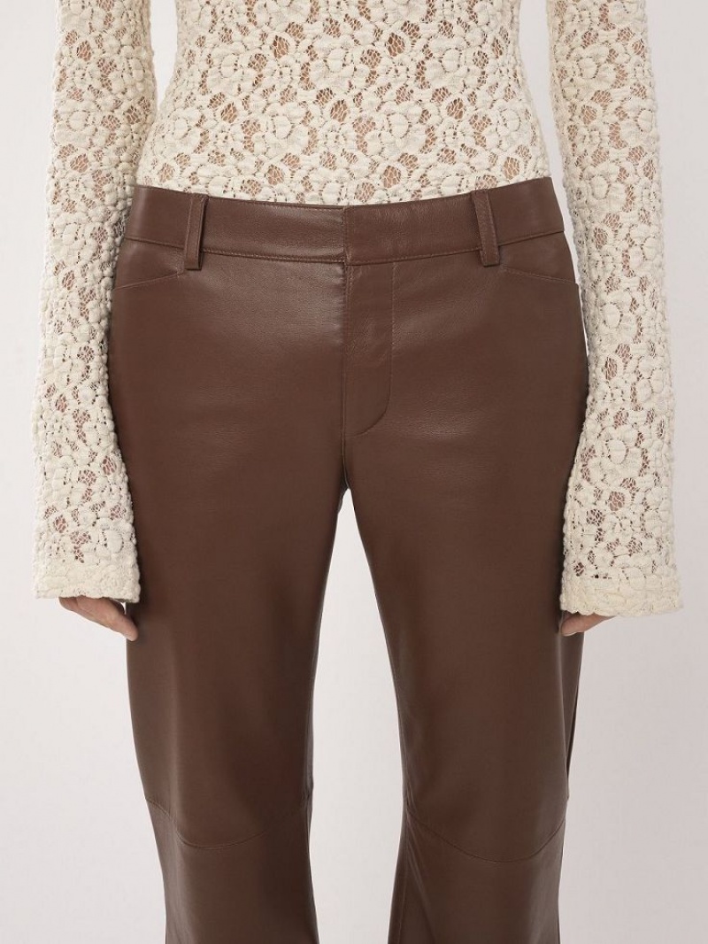 Pantalon Chloe Low-waist Flare Cafes | CHE-SR14021