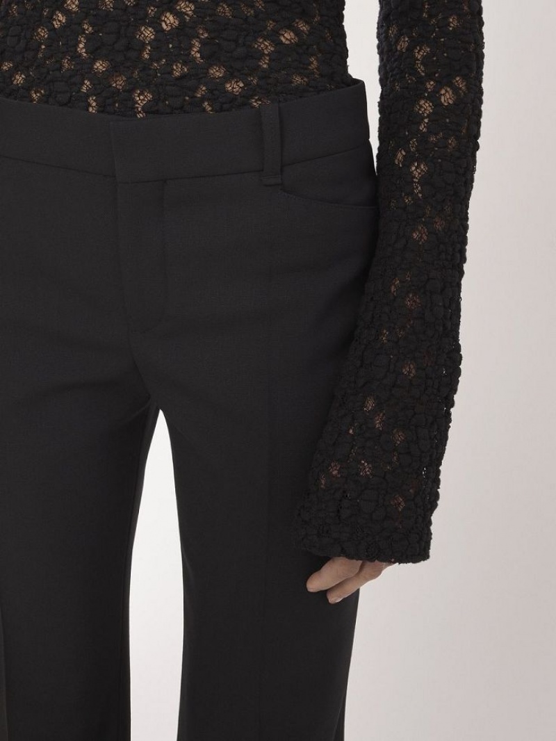 Pantalon Chloe Low-waist Flare Negros | CHE-SR14020