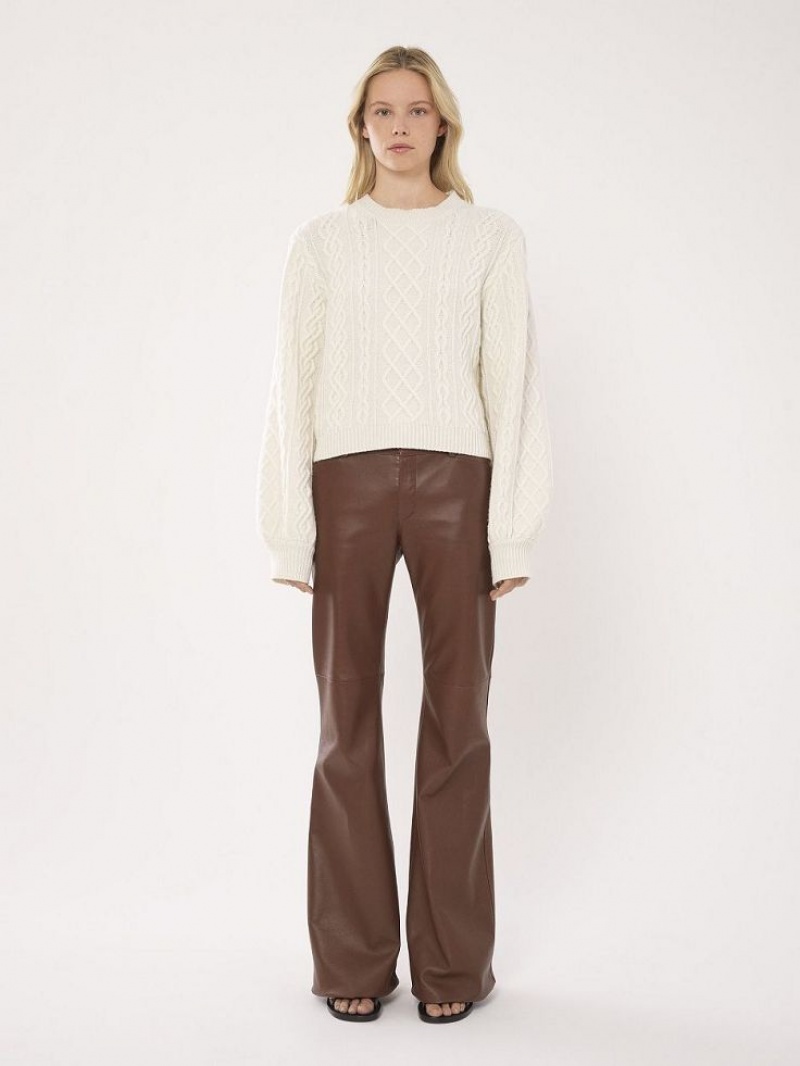 Prendas De Punto Chloe Generous Cable-knit Blancos | CHE-SR13956