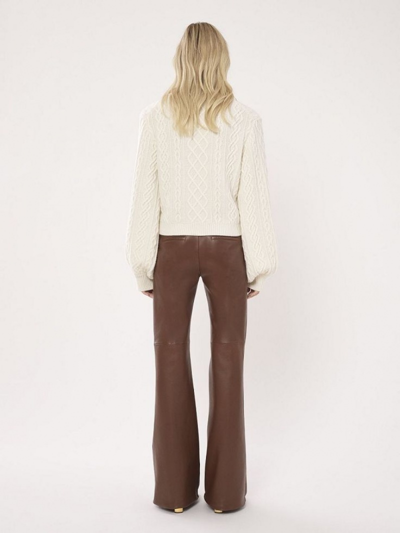 Prendas De Punto Chloe Generous Cable-knit Blancos | CHE-SR13956