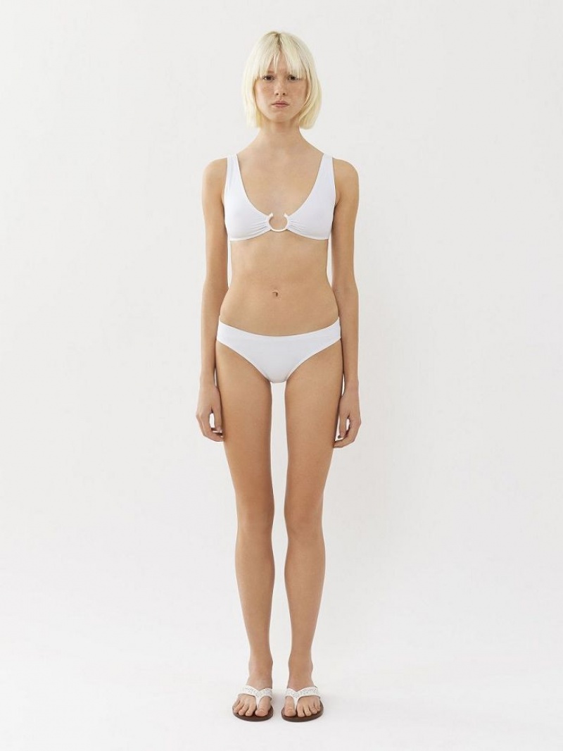 Ropa De Playa Chloe X Eres Papeete Triangle Blancos | CHE-SR14125