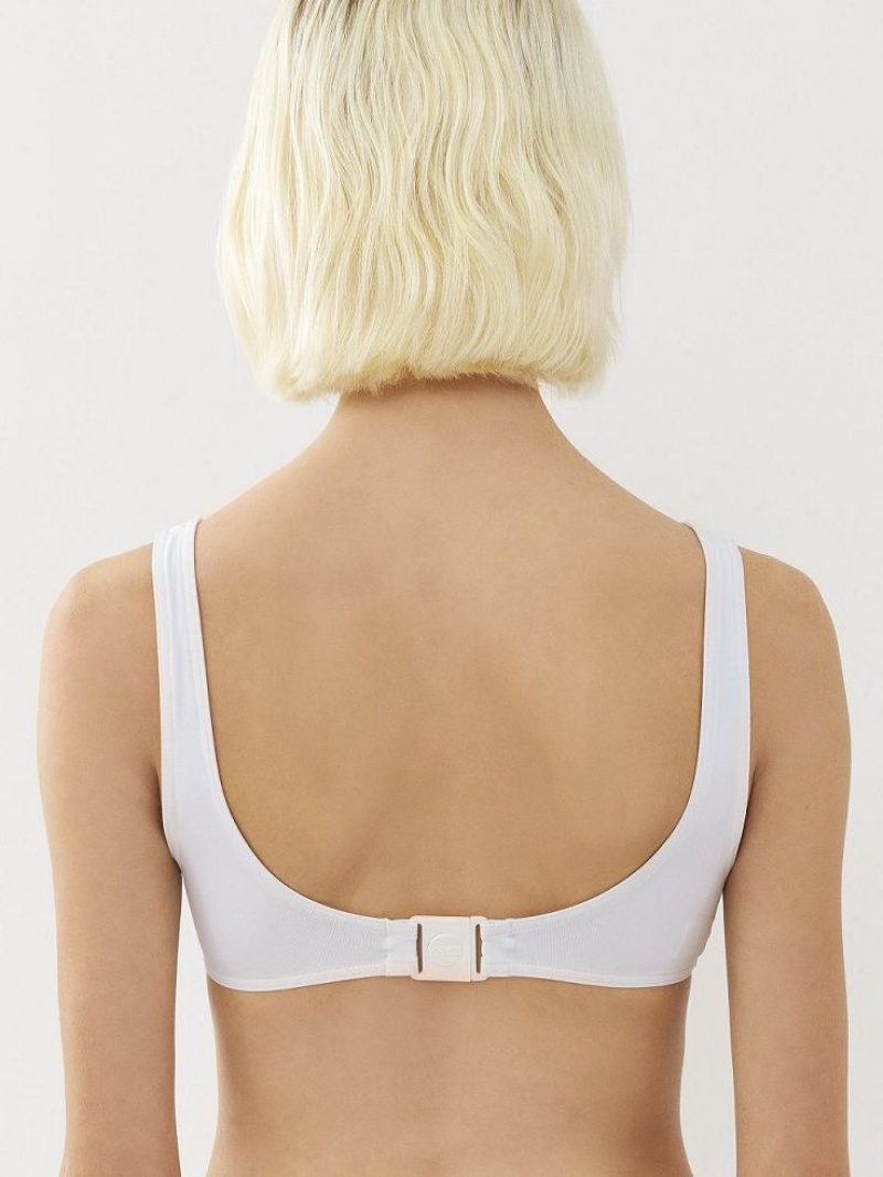 Ropa De Playa Chloe X Eres Papeete Triangle Blancos | CHE-SR14125