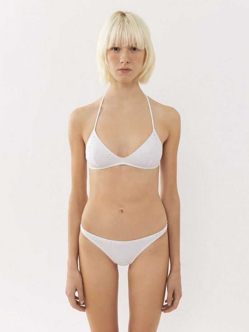 Ropa De Playa Chloe X Eres Papuasia Triangle Blancos | CHE-SR14122
