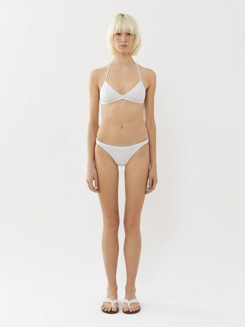 Ropa De Playa Chloe X Eres Papuasia Triangle Blancos | CHE-SR14122