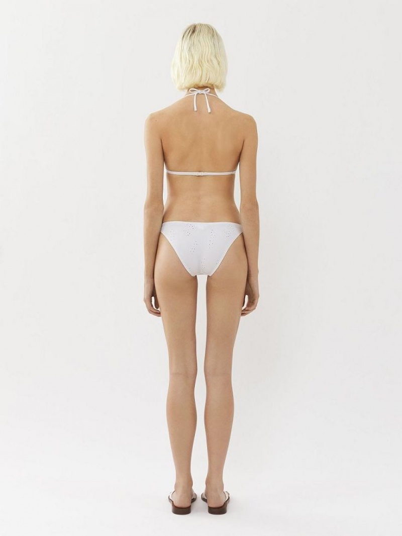 Ropa De Playa Chloe X Eres Papuasia Triangle Blancos | CHE-SR14122