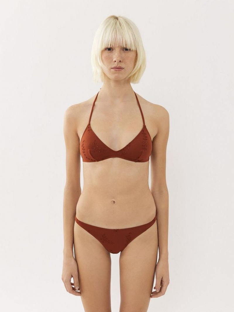 Ropa De Playa Chloe X Eres Papuasia Triangle Rojos | CHE-SR14128